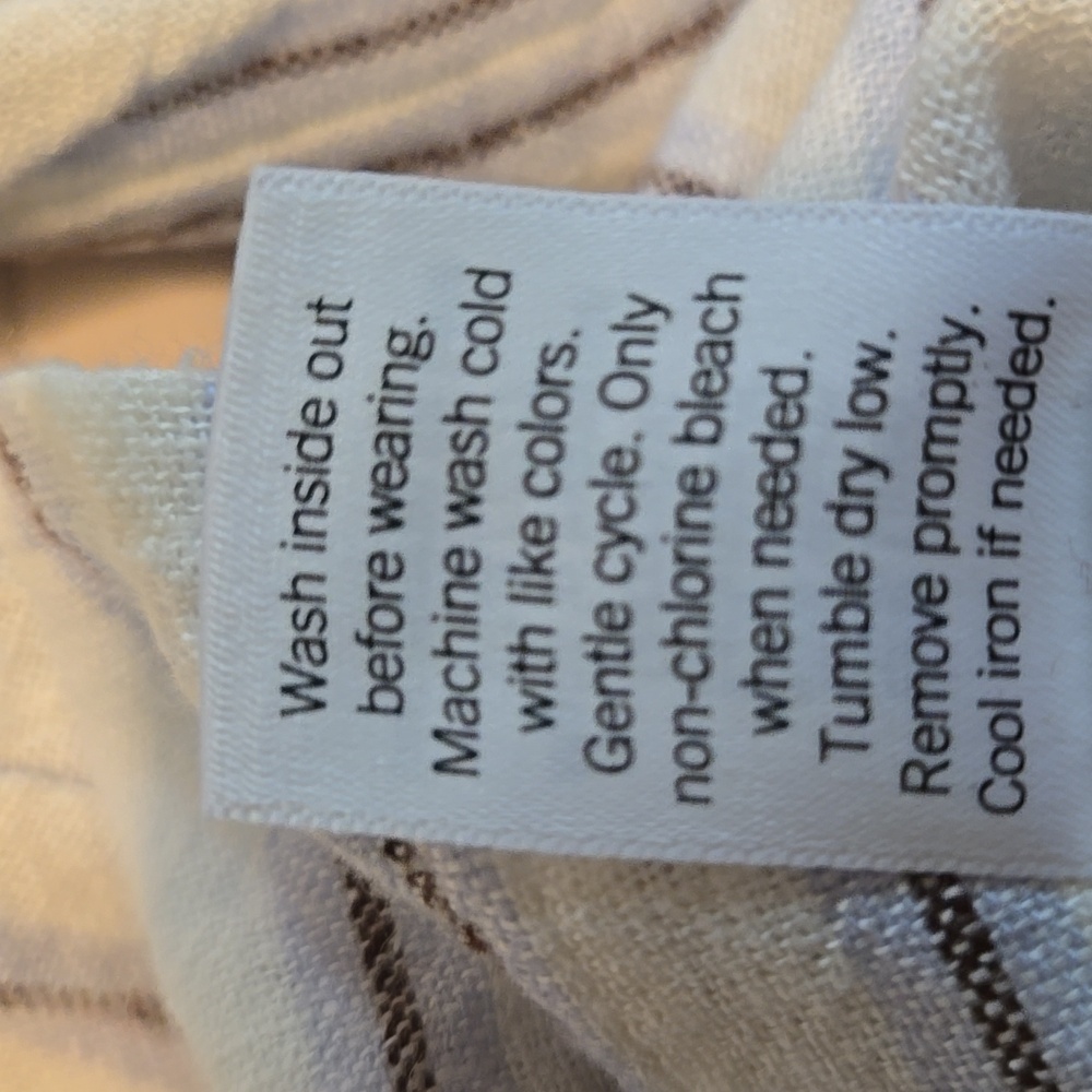 Lauren Conrad Striped Button-Up Shirt Size PL - Picture 5 of 7